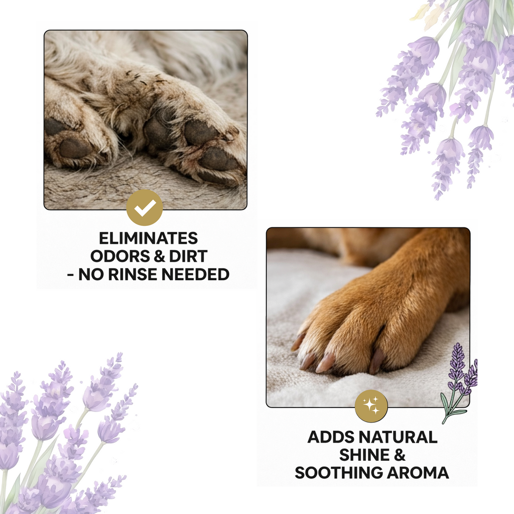 Aristopaws Waterless Dry Bath Spray for Dogs & Cats No-Rinse Pet Shampoo with Lavender & Clary Sage | 200 ml